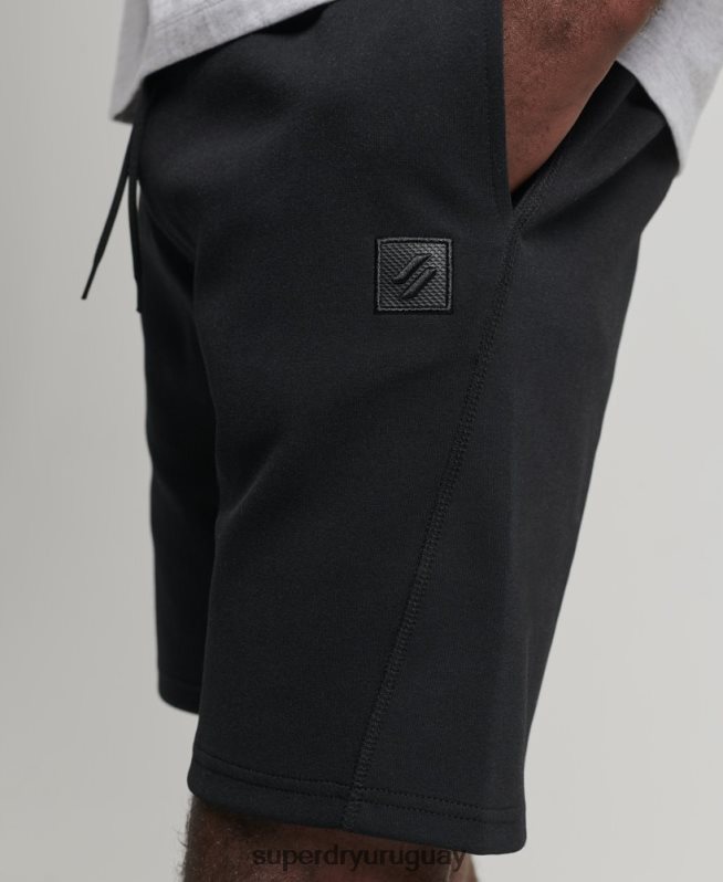 uy Superdry hombres pantalones cortos de tecnología de código negro DT2N8Z313 ropa