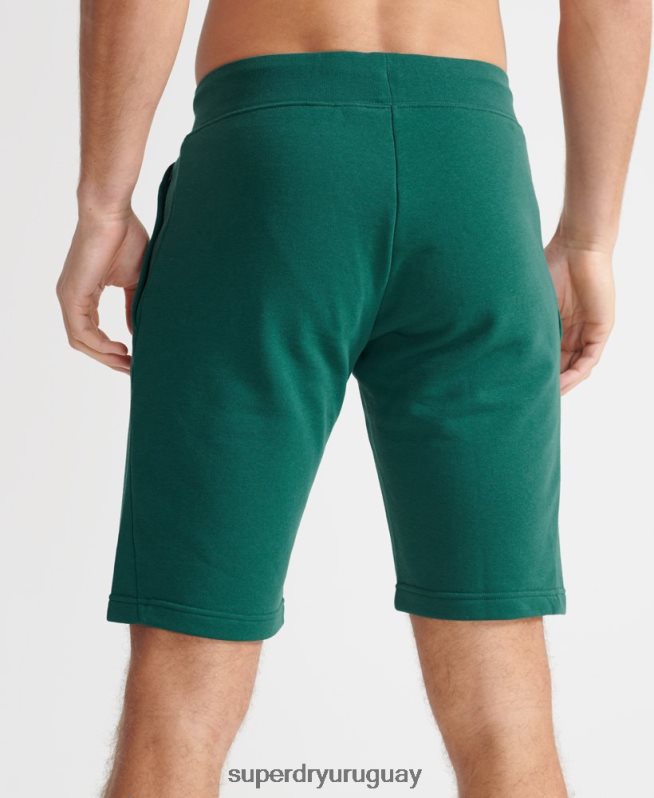 uy Superdry hombres pantalones cortos deportivos de entrenamiento verde DT2N8Z371 ropa