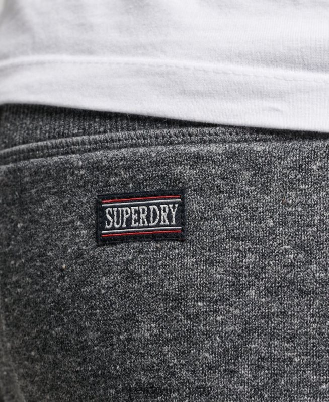 uy Superdry hombres pantalones cortos deportivos de gimnasia vintage gris oscuro DT2N8Z332 ropa