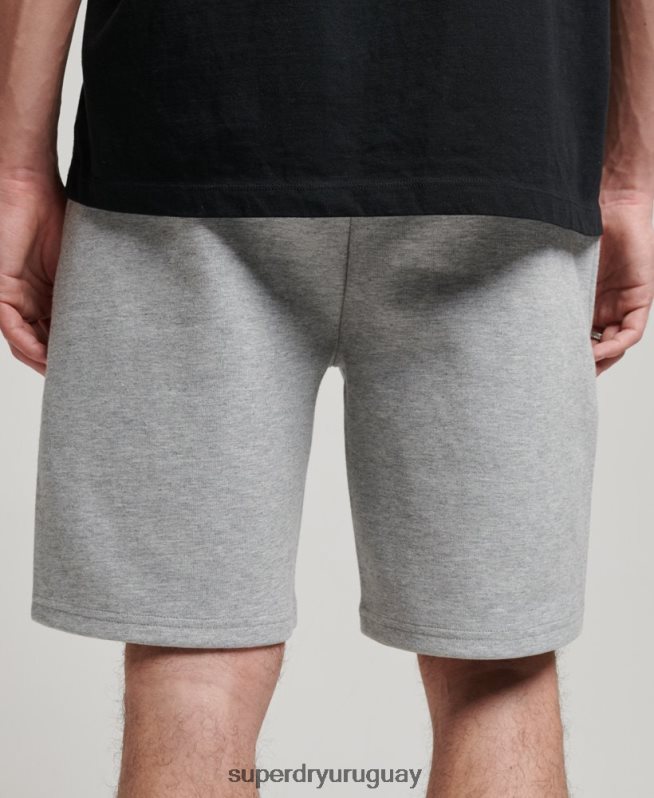 uy Superdry hombres pantalones cortos gymtech gris DT2N8Z283 ropa