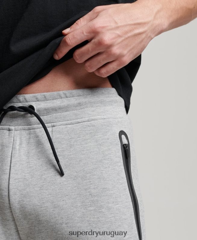 uy Superdry hombres pantalones cortos gymtech gris DT2N8Z283 ropa