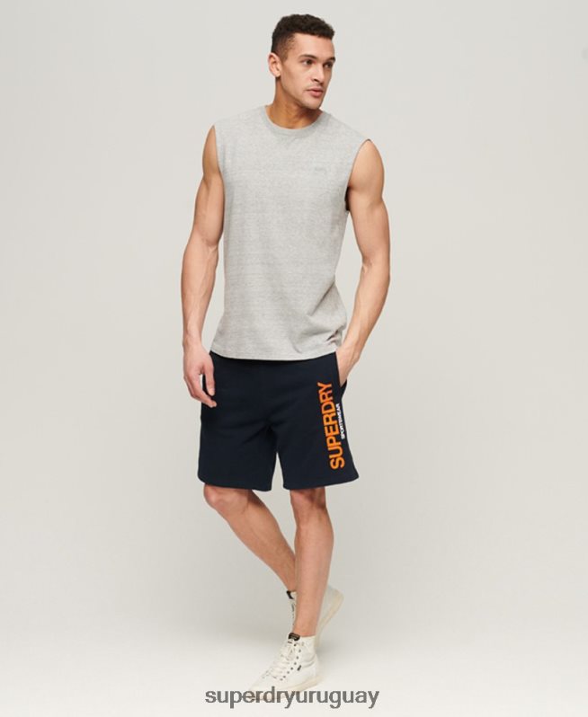 uy Superdry hombres pantalones cortos sueltos de ropa deportiva Armada DT2N8Z296 ropa