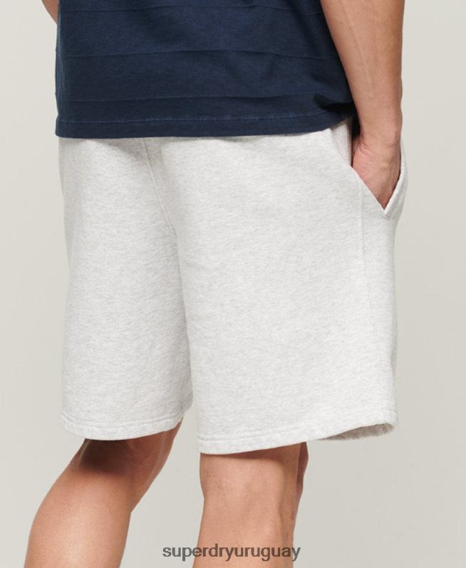 uy Superdry hombres pantalones cortos sueltos de ropa deportiva gris DT2N8Z321 ropa