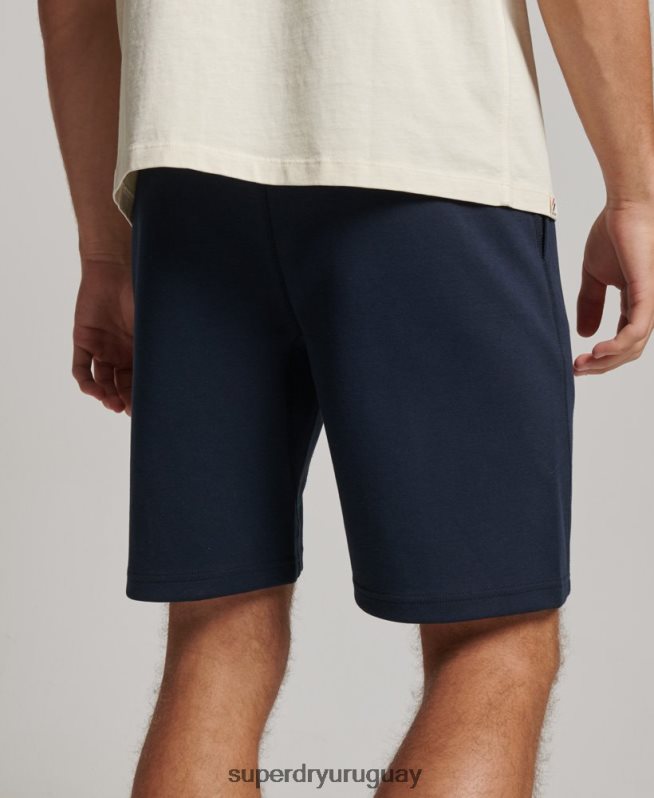 uy Superdry hombres pantalones cortos tecnológicos azul DT2N8Z288 ropa