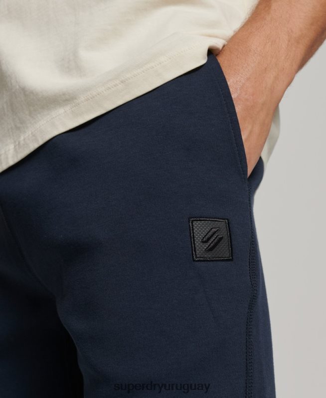 uy Superdry hombres pantalones cortos tecnológicos azul DT2N8Z288 ropa