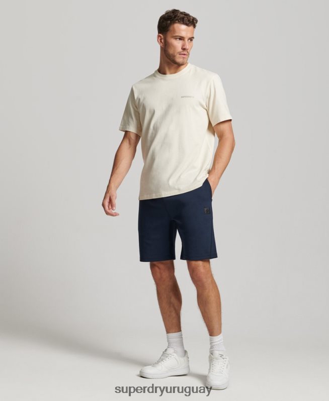 uy Superdry hombres pantalones cortos tecnológicos azul DT2N8Z288 ropa