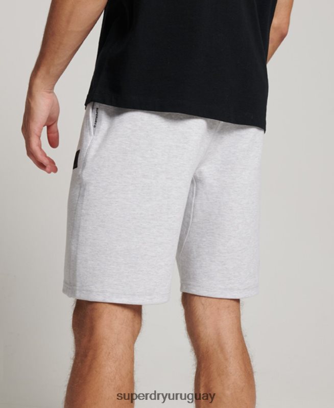 uy Superdry hombres pantalones cortos tecnológicos gris DT2N8Z290 ropa