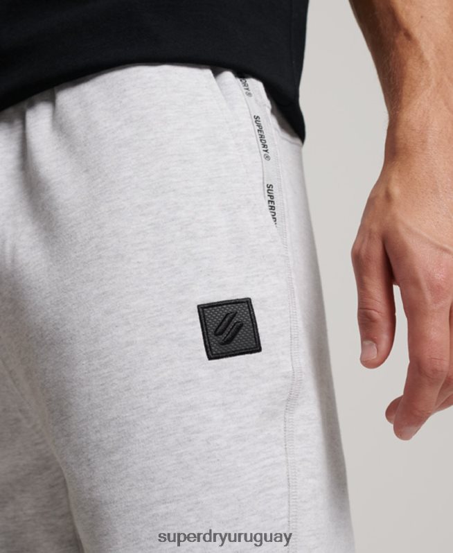 uy Superdry hombres pantalones cortos tecnológicos gris DT2N8Z290 ropa