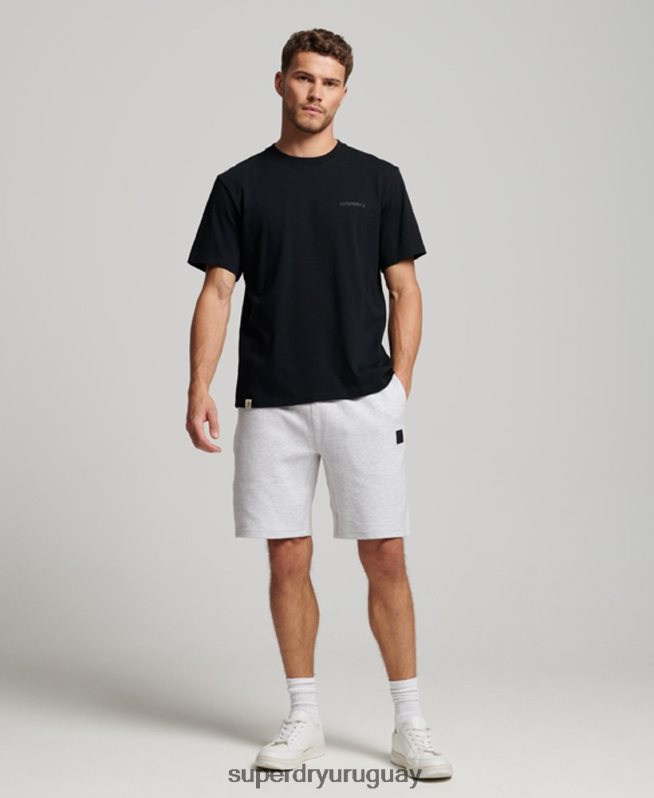 uy Superdry hombres pantalones cortos tecnológicos gris DT2N8Z290 ropa