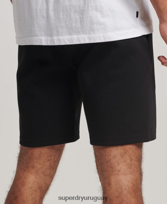 uy Superdry hombres pantalones cortos tecnológicos negro DT2N8Z287 ropa