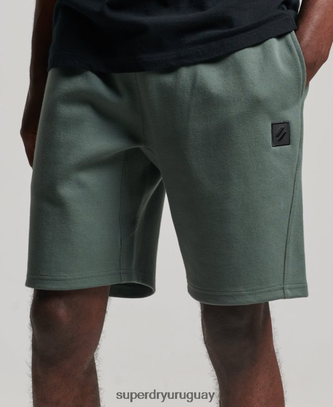 uy Superdry hombres pantalones cortos tecnológicos verde DT2N8Z345 ropa