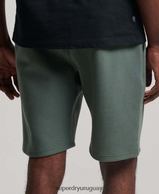 uy Superdry hombres pantalones cortos tecnológicos verde DT2N8Z345 ropa