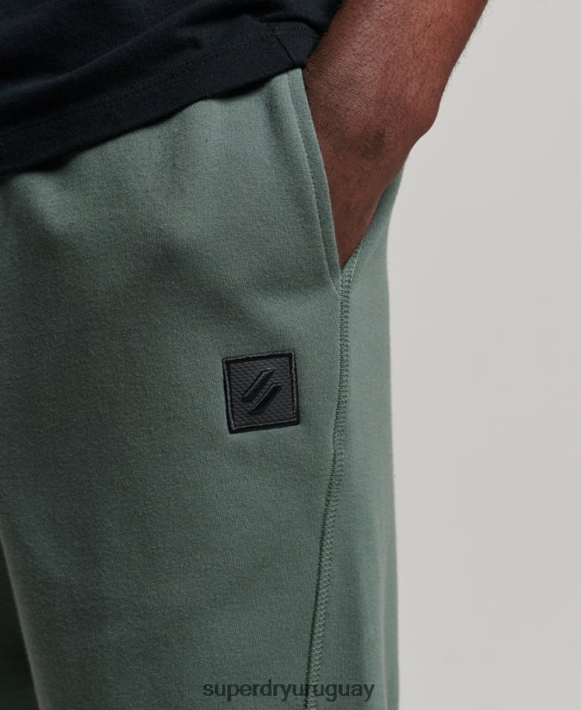 uy Superdry hombres pantalones cortos tecnológicos verde DT2N8Z345 ropa