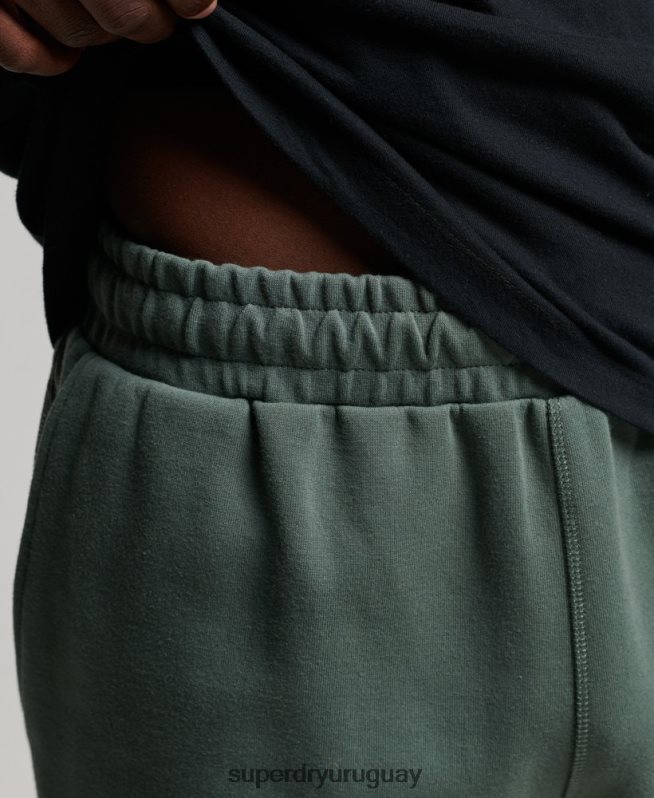 uy Superdry hombres pantalones cortos tecnológicos verde DT2N8Z345 ropa