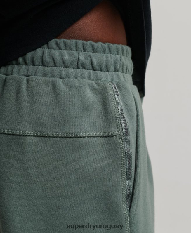 uy Superdry hombres pantalones cortos tecnológicos verde DT2N8Z345 ropa