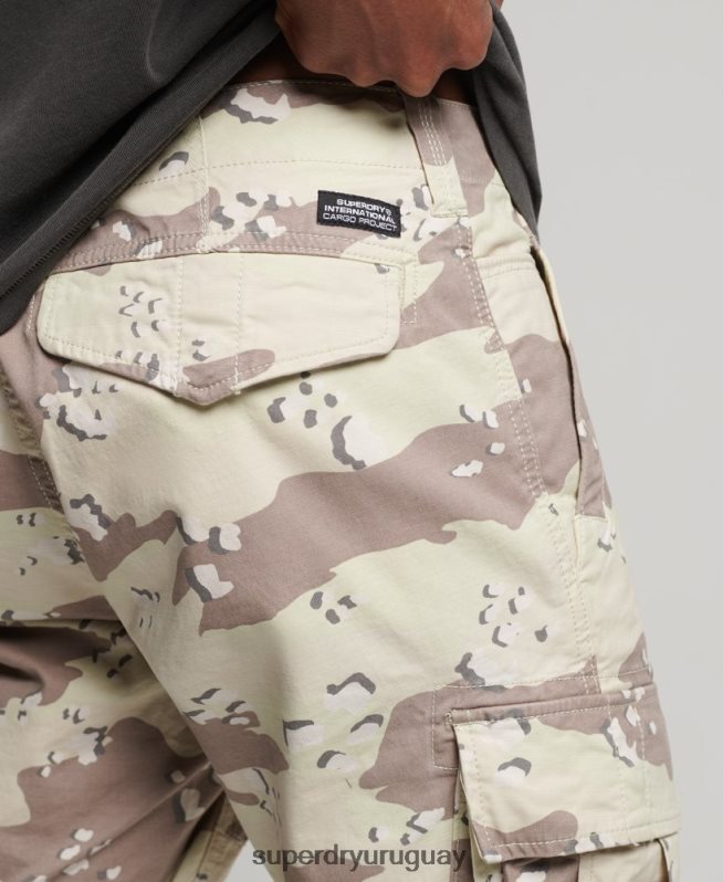 uy Superdry hombres shorts cargo básicos caqui DT2N8Z353 ropa