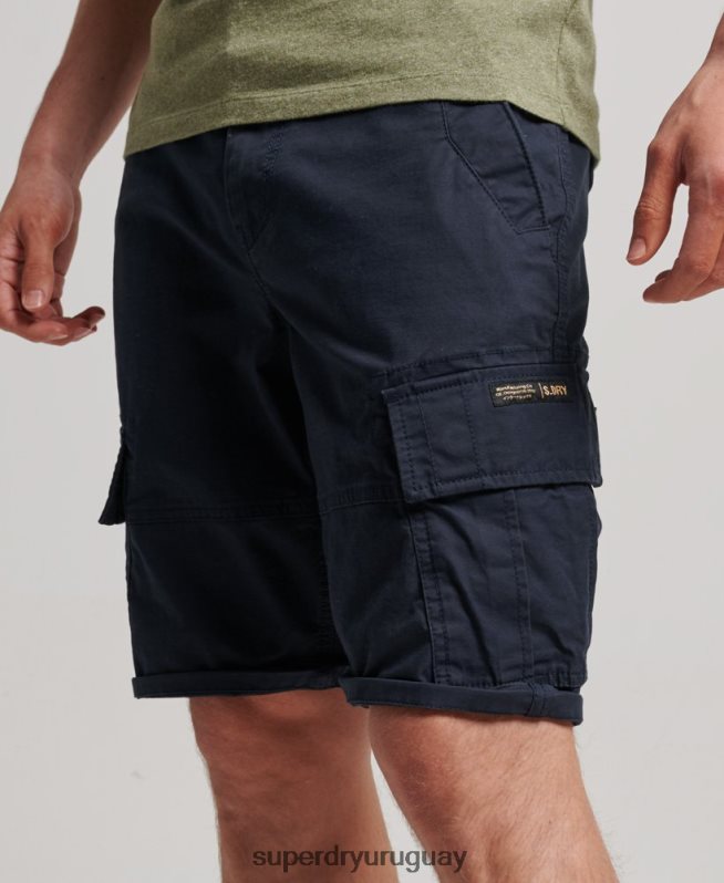 uy Superdry hombres shorts cargo con núcleo de algodón orgánico Armada DT2N8Z75 ropa