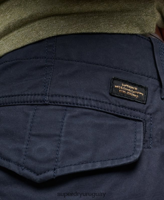 uy Superdry hombres shorts cargo con núcleo de algodón orgánico Armada DT2N8Z75 ropa