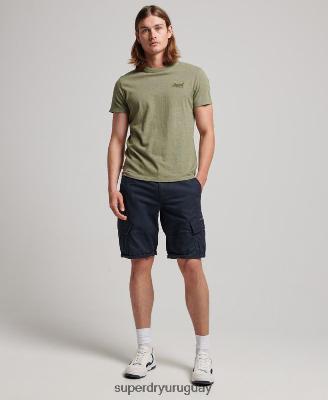 uy Superdry hombres shorts cargo con núcleo de algodón orgánico Armada DT2N8Z75 ropa