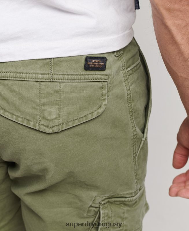 uy Superdry hombres shorts cargo con núcleo de algodón orgánico caqui DT2N8Z267 ropa