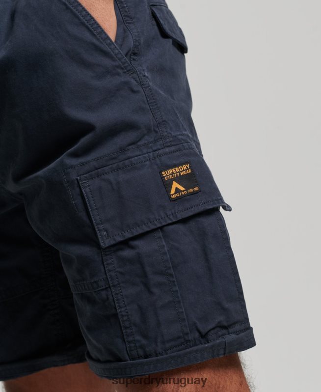 uy Superdry hombres shorts cargo pesados ​​de algodón orgánico Armada DT2N8Z262 ropa