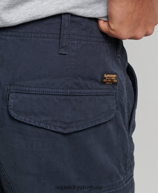 uy Superdry hombres shorts cargo pesados ​​de algodón orgánico Armada DT2N8Z262 ropa