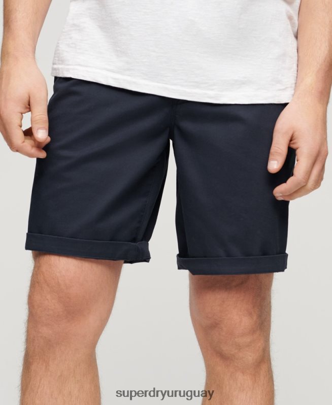uy Superdry hombres shorts chinos ajustados elásticos Armada DT2N8Z103 ropa