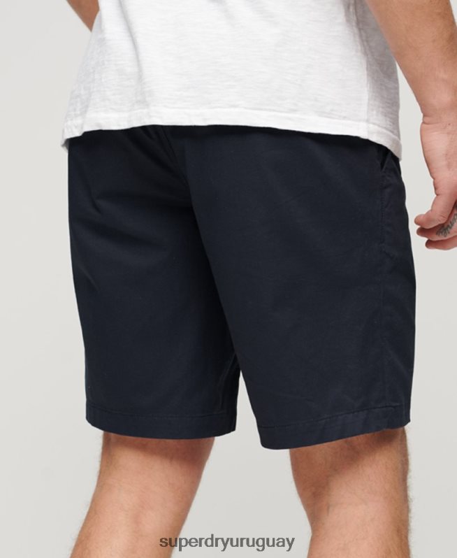 uy Superdry hombres shorts chinos ajustados elásticos Armada DT2N8Z103 ropa