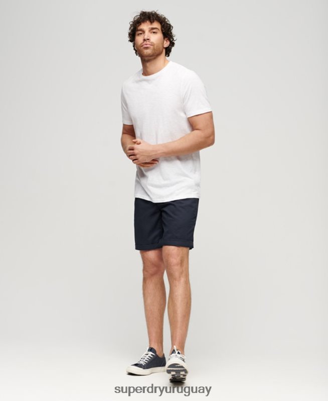 uy Superdry hombres shorts chinos ajustados elásticos Armada DT2N8Z103 ropa