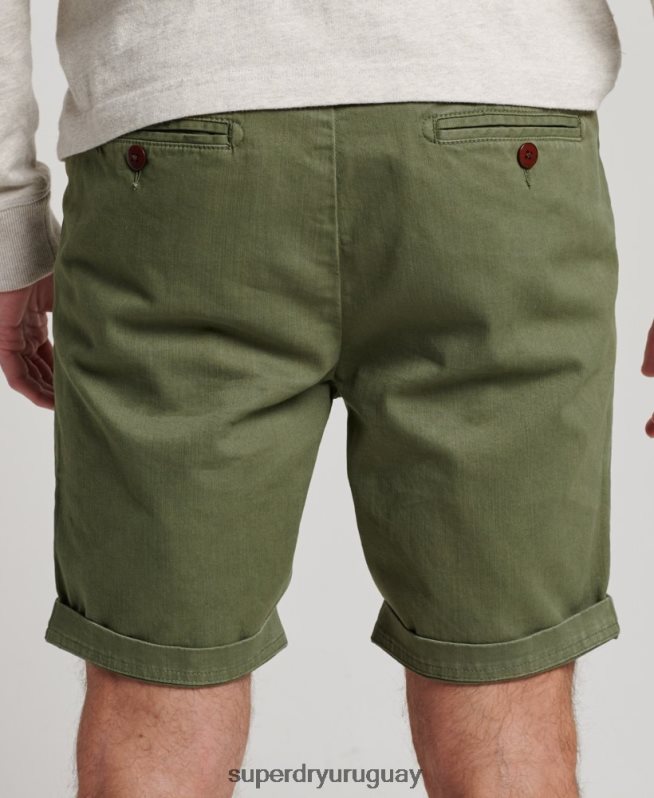 uy Superdry hombres shorts chinos de oficial caqui DT2N8Z53 ropa