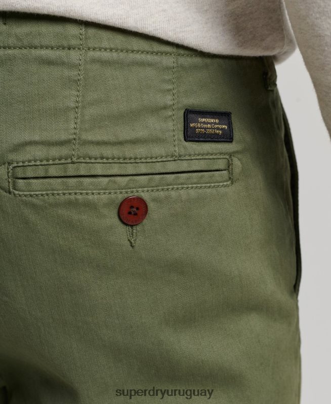 uy Superdry hombres shorts chinos de oficial caqui DT2N8Z53 ropa