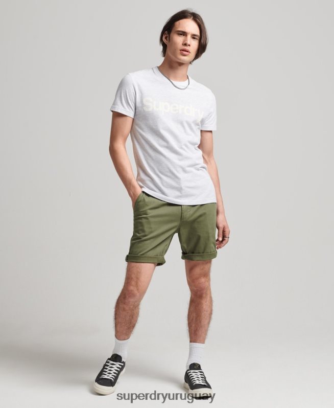 uy Superdry hombres shorts chinos de oficial vintage caqui DT2N8Z312 ropa