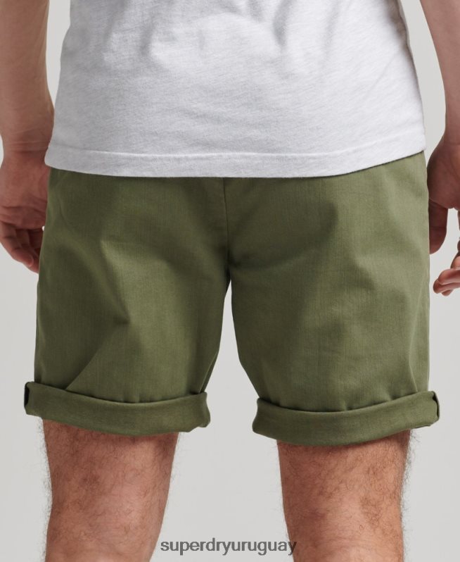 uy Superdry hombres shorts chinos de oficial vintage caqui DT2N8Z312 ropa