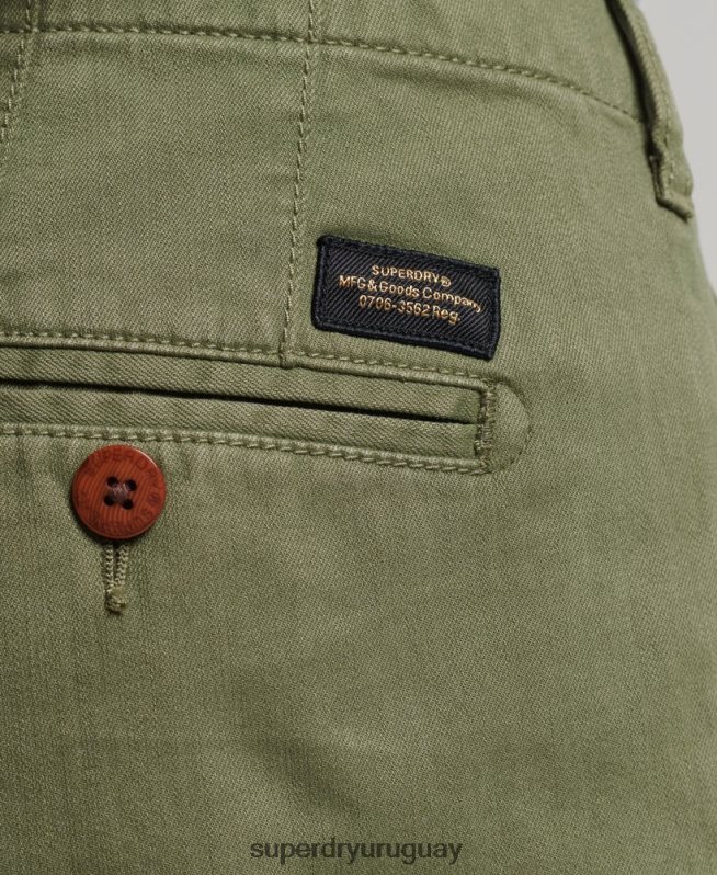 uy Superdry hombres shorts chinos de oficial vintage caqui DT2N8Z312 ropa