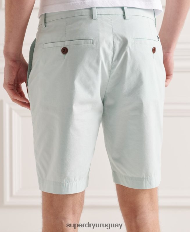 uy Superdry hombres shorts chinos pisapapeles azul claro DT2N8Z6494 ropa