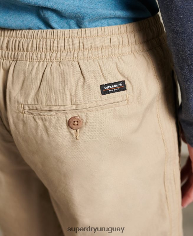 uy Superdry hombres shorts con cordón Edit Taper broncearse DT2N8Z383 ropa