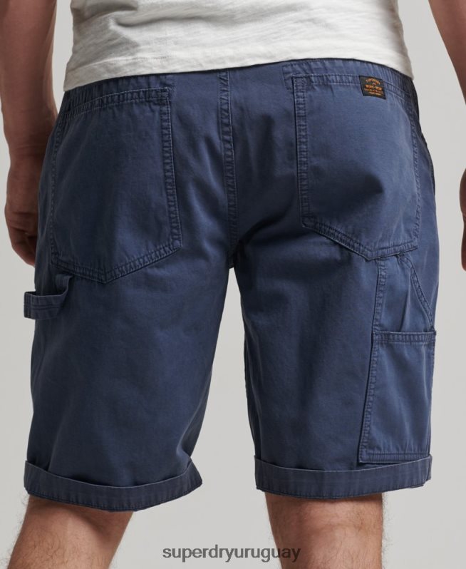 uy Superdry hombres shorts de carpintero vintage de algodón orgánico Armada DT2N8Z358 ropa