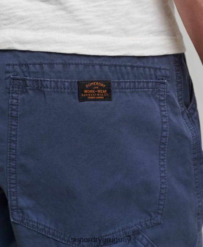 uy Superdry hombres shorts de carpintero vintage de algodón orgánico Armada DT2N8Z358 ropa