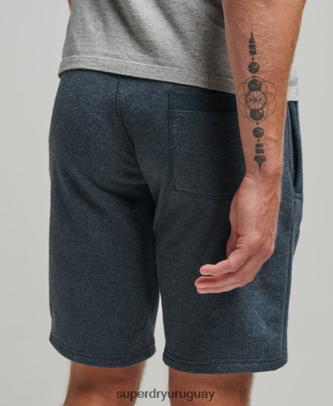 uy Superdry hombres shorts de punto con logo vintage bordado Armada DT2N8Z319 ropa