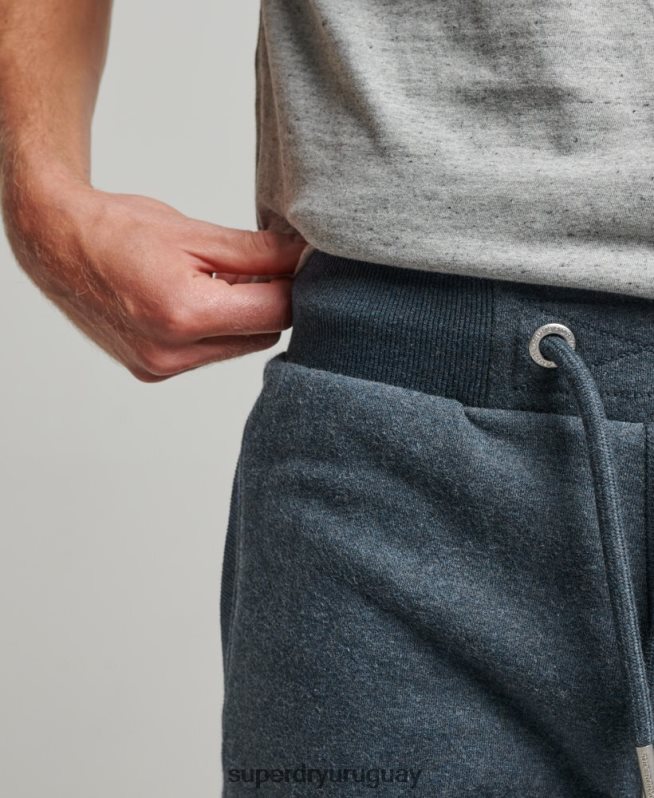 uy Superdry hombres shorts de punto con logo vintage bordado Armada DT2N8Z319 ropa