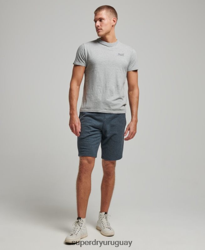 uy Superdry hombres shorts de punto con logo vintage bordado Armada DT2N8Z319 ropa