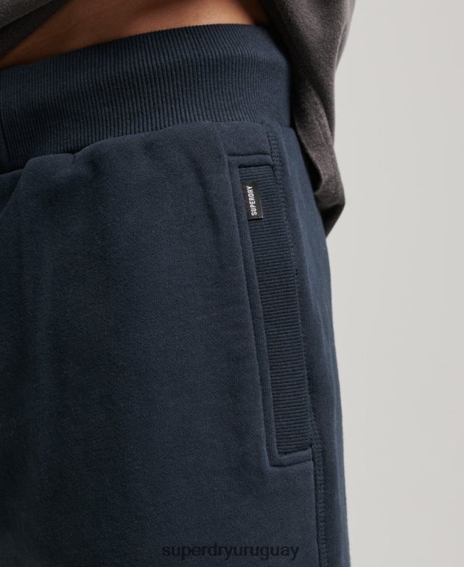 uy Superdry hombres shorts de punto con logo vintage bordado Armada DT2N8Z324 ropa