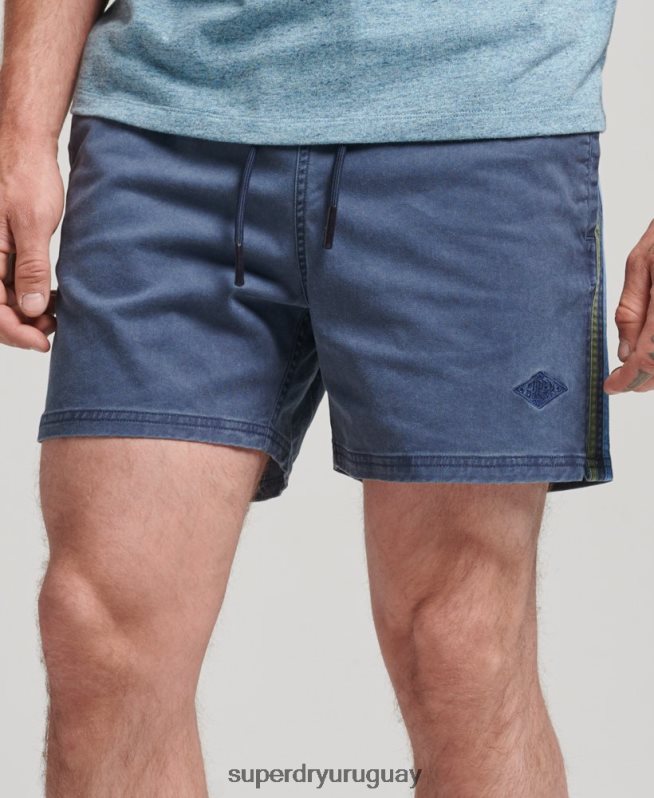 uy Superdry hombres shorts de rayas vintage Armada DT2N8Z377 ropa