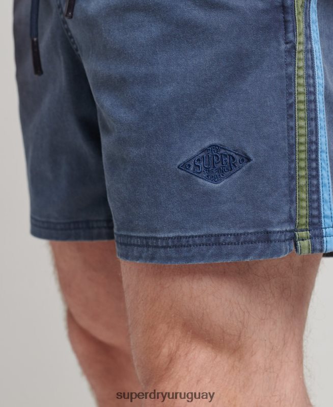 uy Superdry hombres shorts de rayas vintage Armada DT2N8Z377 ropa