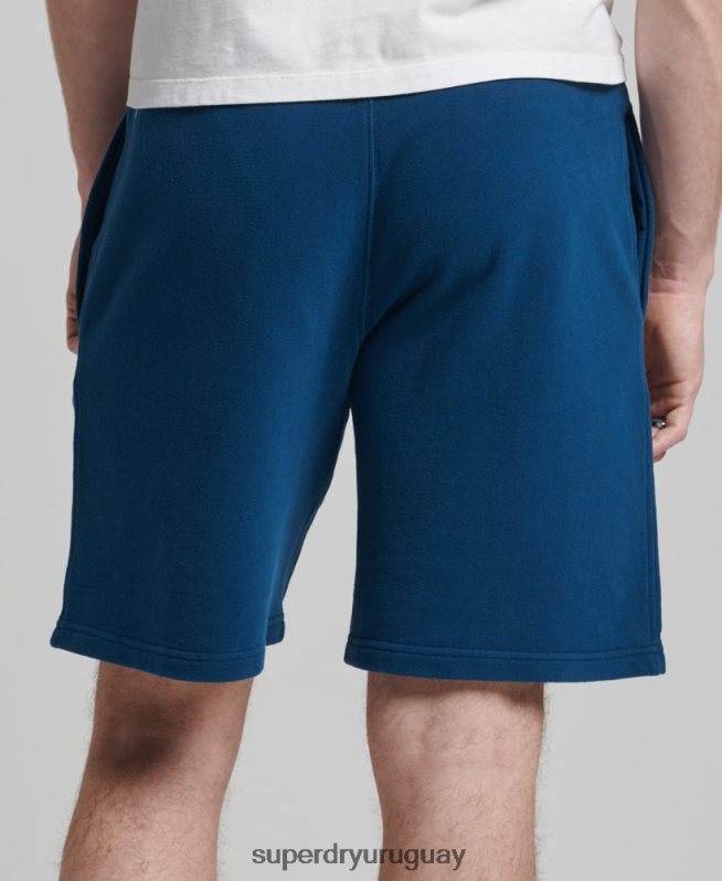 uy Superdry hombres shorts deportivos code core azul DT2N8Z351 ropa