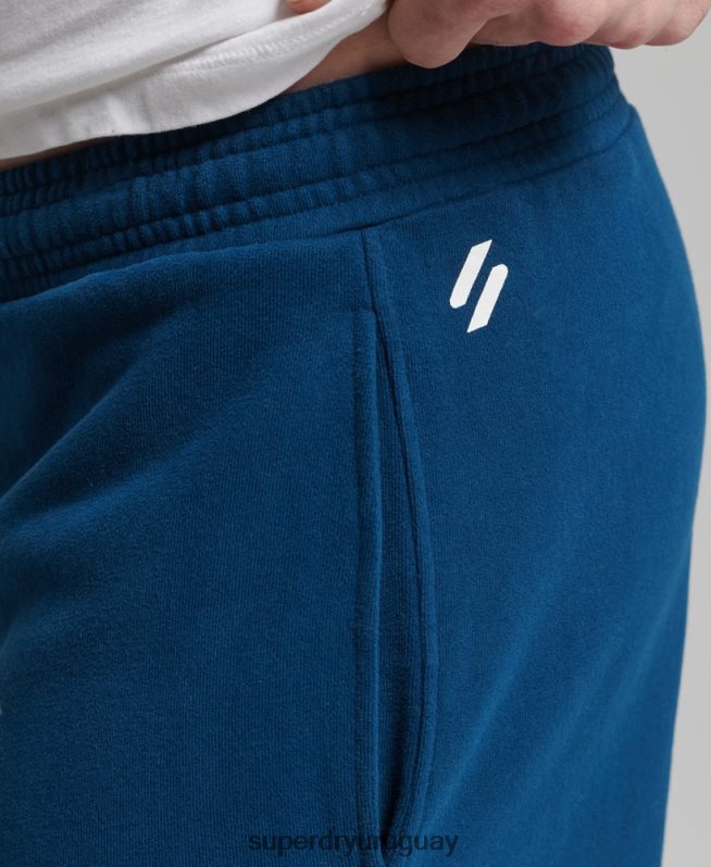 uy Superdry hombres shorts deportivos code core azul DT2N8Z351 ropa