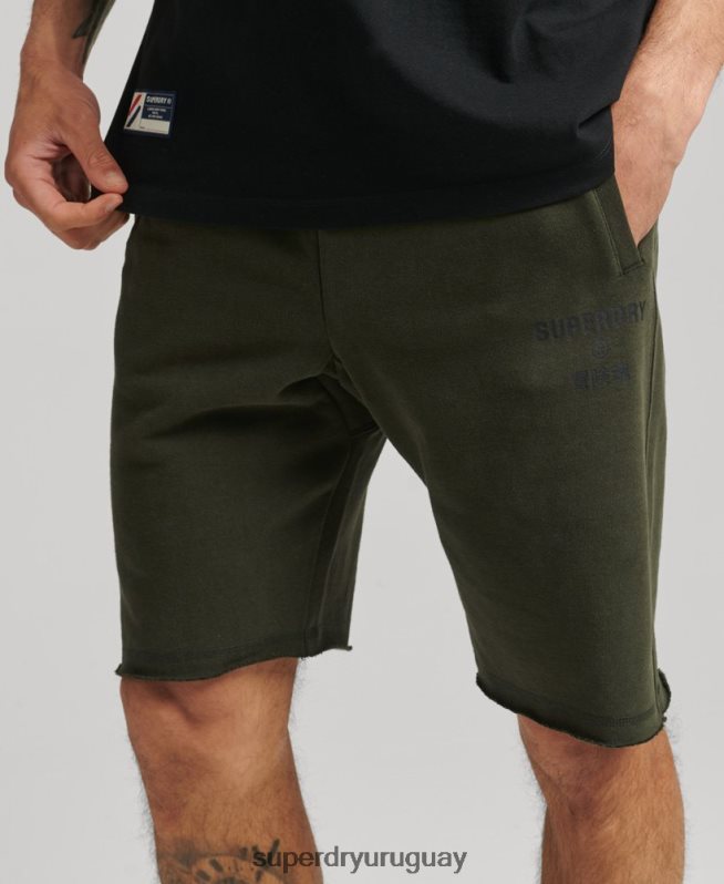 uy Superdry hombres shorts deportivos code core caqui DT2N8Z359 ropa