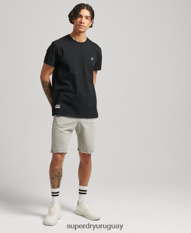 uy Superdry hombres shorts deportivos code core gris DT2N8Z378 ropa