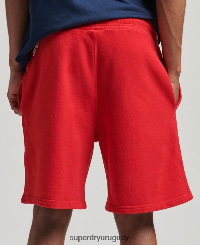 uy Superdry hombres shorts deportivos code core rojo DT2N8Z367 ropa