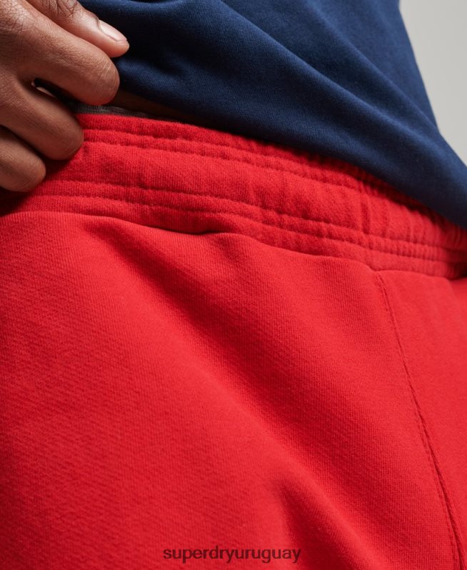 uy Superdry hombres shorts deportivos code core rojo DT2N8Z367 ropa